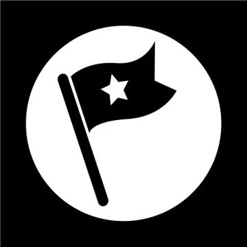 Flag icon Stock Illustration