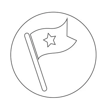 Flag icon Stock Illustration