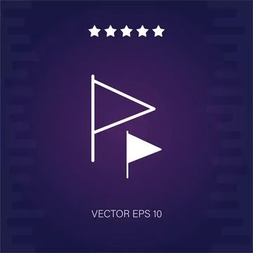 Flag  icon Stock Illustration