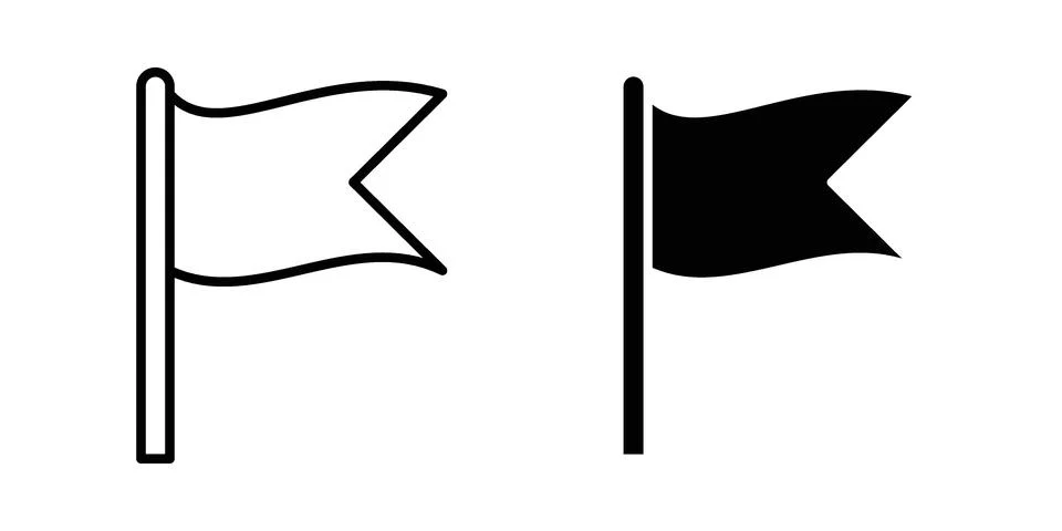 Flag icon Illustration set. Vector Eps10 for apps Stock Illustration