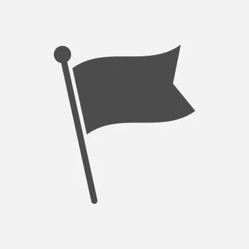 Flag icon isolated on white background. Vector illustration. Stock Illustration
