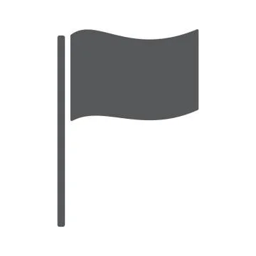 Flag icon. Location marker symbol. Flat design style. Stock-Illustration