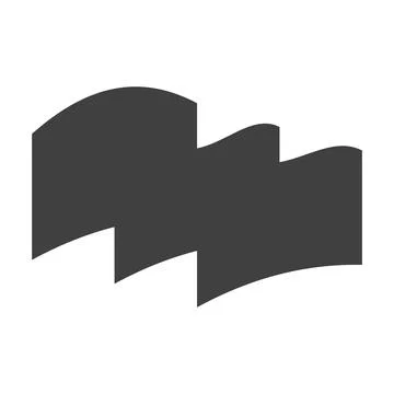Flag icon logo design template Stock Illustration