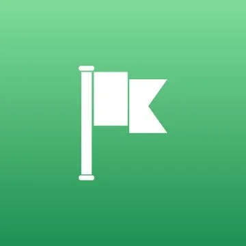 Flag icon mark map sign symbol element Stock Illustration