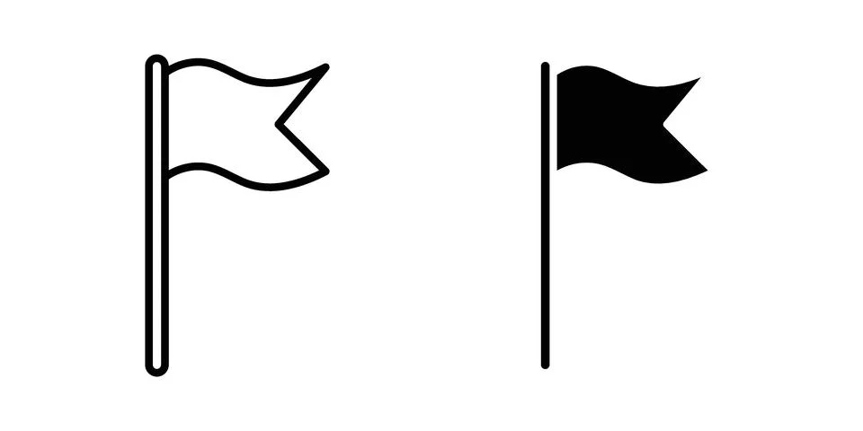 Flag icon or illustration vector symbols Stockillustratie