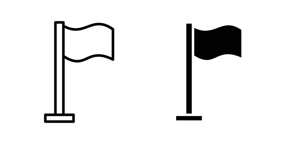 Flag icon set, collection of vector icons Stockillustratie