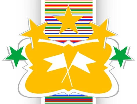 Flag icon set, internet web design element Ilustración de archivo