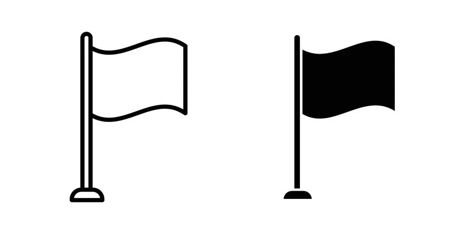 Flag icon set. Vector EPS 10 Stockillustratie