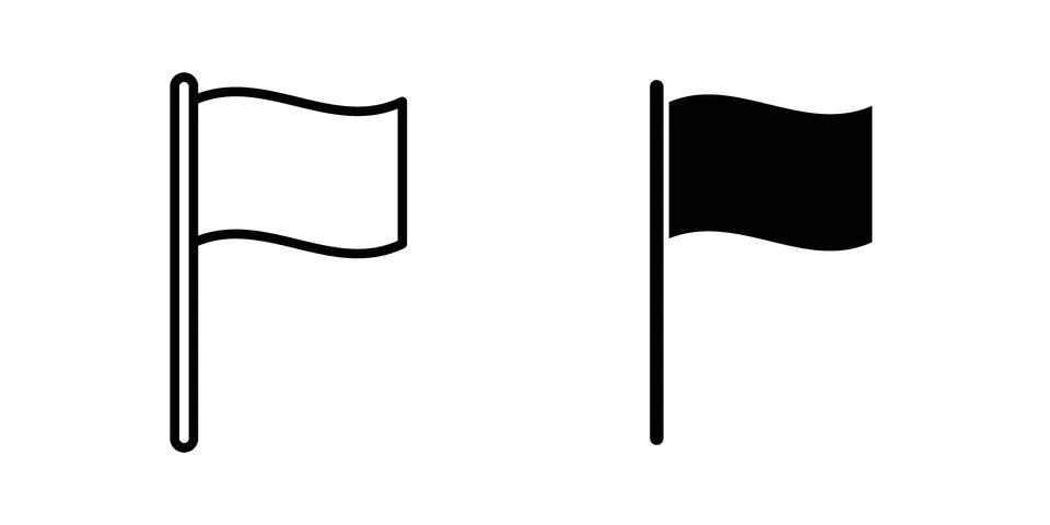 Flag icon set. Vector EPS 10 Stockillustratie