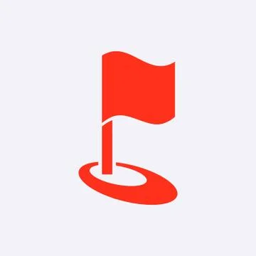 Flag icon stock vector illustration flat design Stock-Illustration
