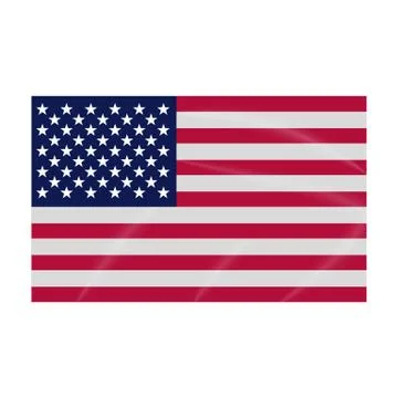 Flag icon, USA colored flag Stock Illustration
