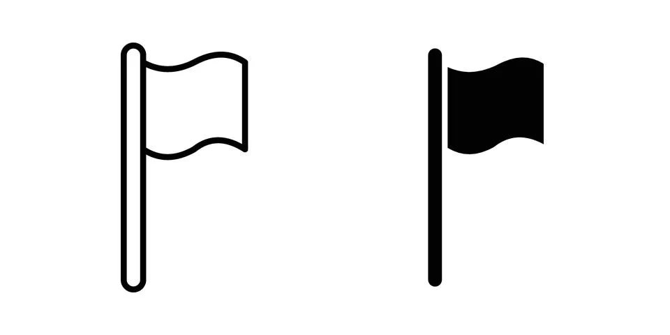 Flag icon vector design. EPS10 Stock Illustration
