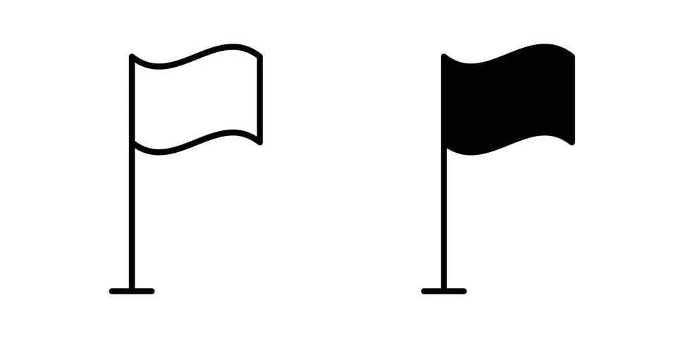 Flag icon vector editable eps10 Stock Illustration