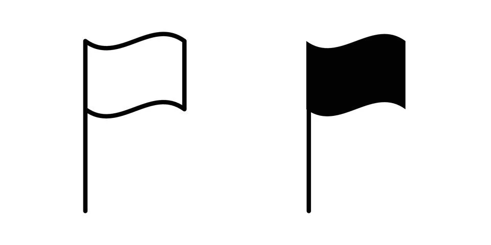 Flag icon vector editable eps10 Stock Illustration