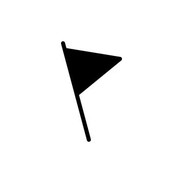 Flag icon vector illustration. Gps location pin map. Location marker symbol. Stock Illustration