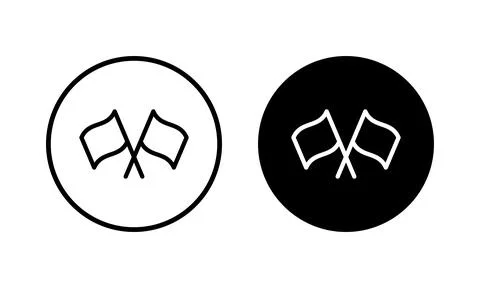 Flag icon vector illustration. Gps location pin map. Location marker symbol. Stock Illustration