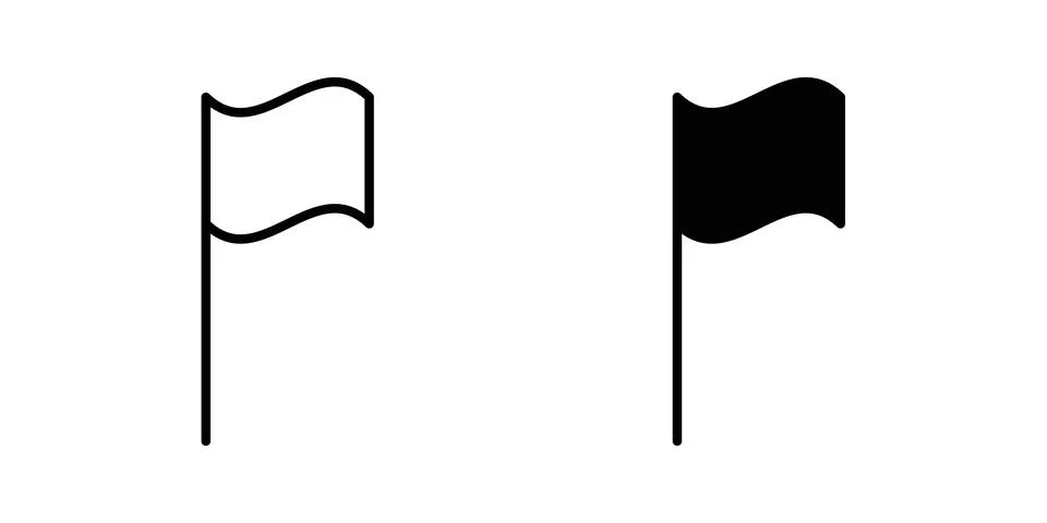 Flag icon vector symbol graphics Illustrazione stock