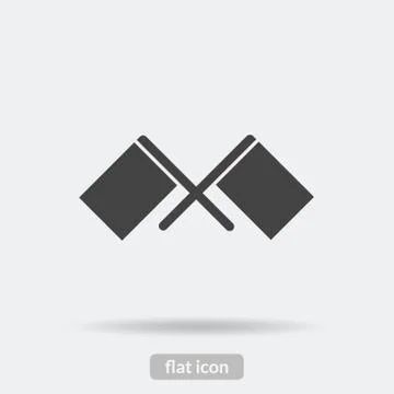 Flag icon, Vector is type EPS10 Stock Illustration