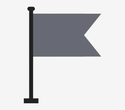 Flag icon on white background Stock Illustration