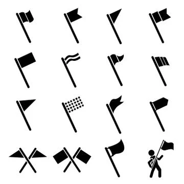 Flag icons Stock Illustration