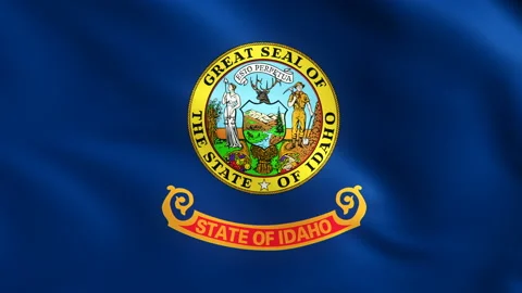 Flag of Idaho Background Video Loop Видео 117868613