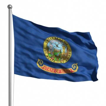 Flag of idaho Stock Illustration