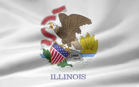 Flag of Illinois Stock Photos
