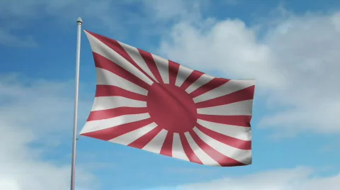 Flag of Imperial Japan 動画素材 435560