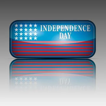 Flag with independence day words Stock Illustration