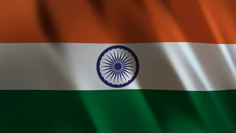 Flag of India, 3D Render Stock Footage 275571099