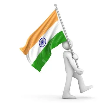 Flag of India Flag of India , This is a computer generated and 3d rendered... Stock Photos