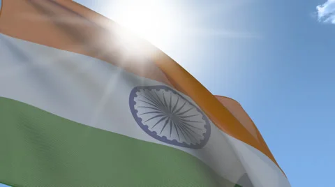 Flag Of India Stock-Footage 33653940