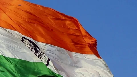 Flag of India Stock Footage 111854382