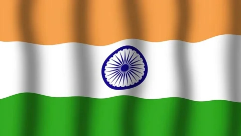 Flag of India Stock Footage 175747254