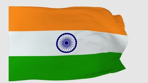 Flag India Stock Footage 232104310