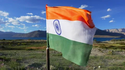 Flag india Stock Footage 291373711