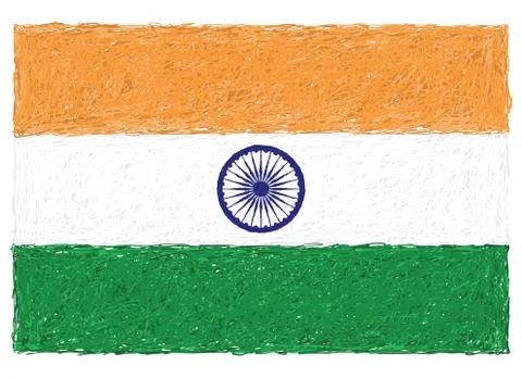Flag of india Stock Illustration