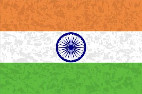 Flag of india Illustrazione stock