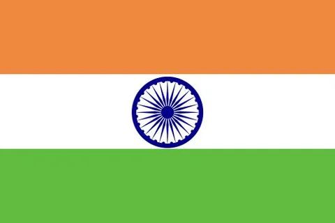 Flag of India Stock Illustration
