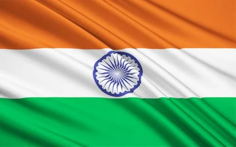 Flag of India Stock Illustration