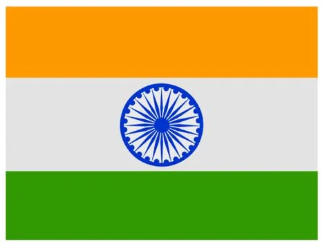 Flag of India Stock Illustration