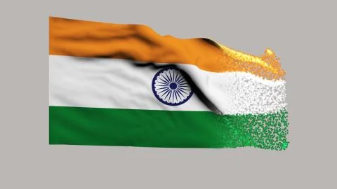 Flag of India Stock Illustration