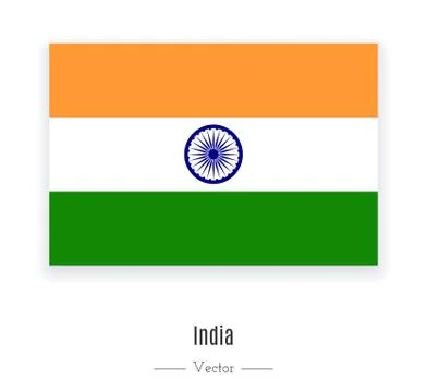 Flag of India. Stock Illustration