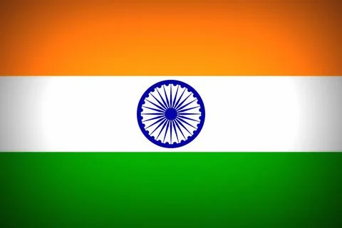 Flag of India Stock Illustration