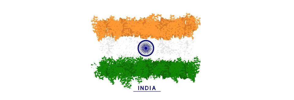 Flag of India. Stock Illustration