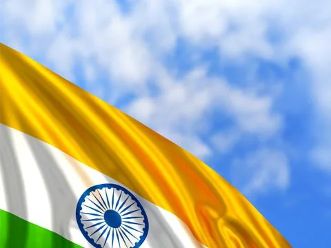Flag of India Stock Illustration