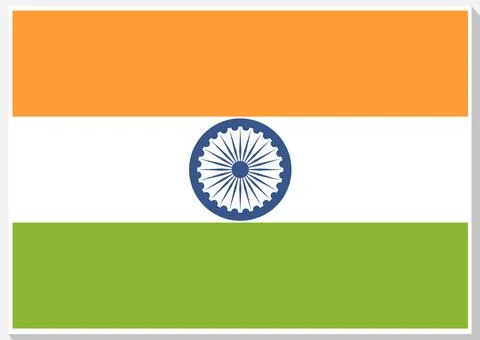 Flag of India Stock Illustration