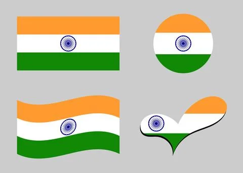 Flag of India Stock Illustration
