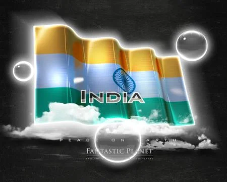 Flag India quality designer flag イラスト素材