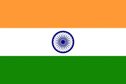 Flag of India Vector illustration 스톡 일러스트